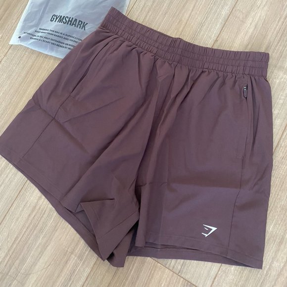 Brand new Gymshark WOVEN POCKET SHORTS - Chocolate Brown - Picture 4 of 10